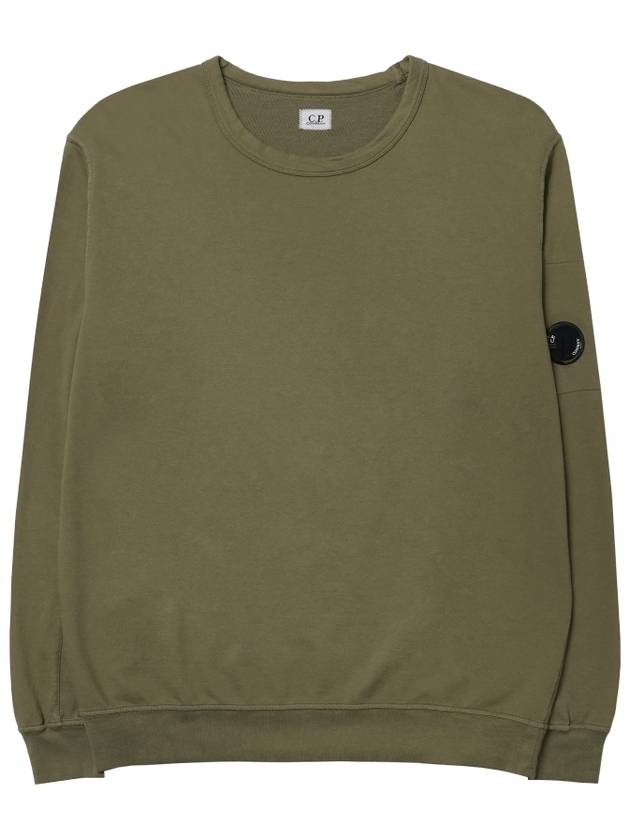 Light Fleece Sweatshirt Green - CP COMPANY - BALAAN 2