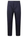 Cotton Silk Slacks Navy - DIOR - BALAAN 2