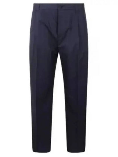 Cotton Silk Slacks Navy - DIOR - BALAAN 2