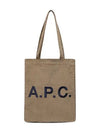 Lou Logo Vertical Tote Bag Camel - A.P.C. - BALAAN 5