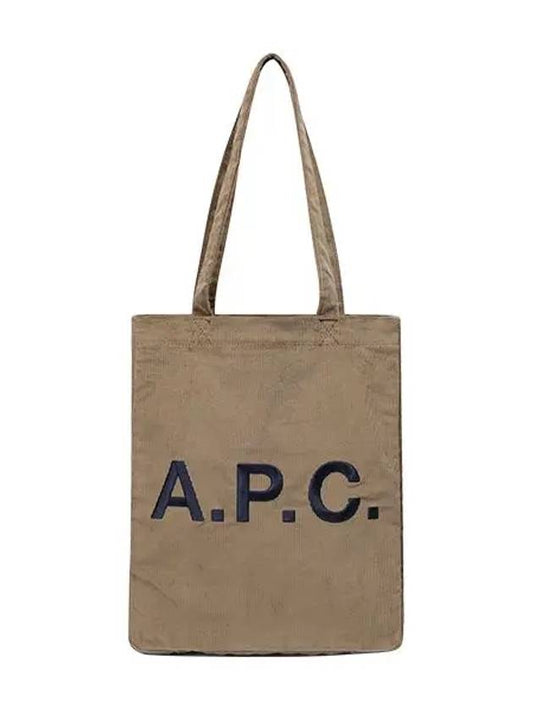 Lou Logo Vertical Tote Bag Camel - A.P.C. - BALAAN 1