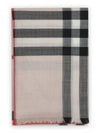 Check Wool Silk Blend Scarf Beige - BURBERRY - BALAAN 2