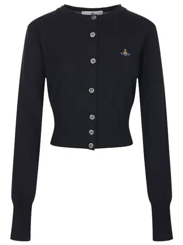 Bea Cropped Cardigan Black - VIVIENNE WESTWOOD - BALAAN 2