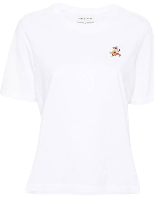 Maison Kitsuné T-Shirt With Speedy Fox Application - MAISON KITSUNE - BALAAN 1