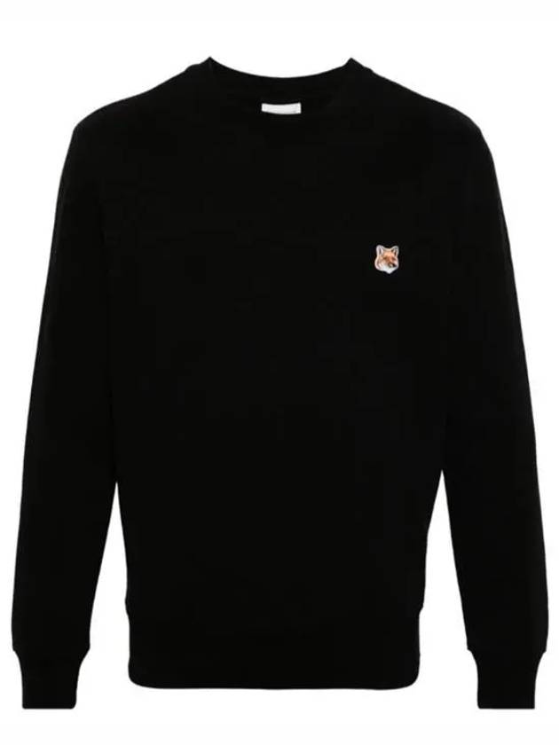 Fox Head Patch Regular Sweatshirt Black - MAISON KITSUNE - BALAAN 2