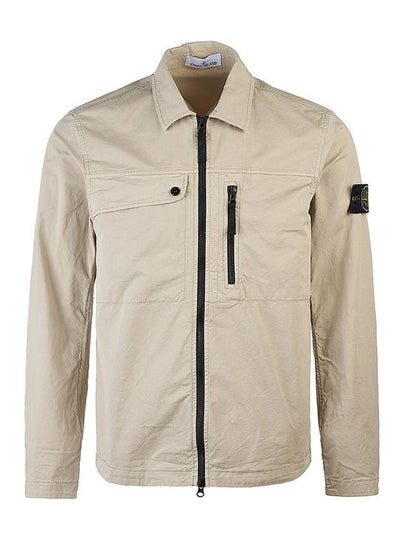 Supima Cotton Twill Stretch-TC Jacket Sand - STONE ISLAND - BALAAN 2