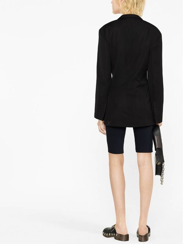 Women's La Best Tibau Crossover Double Breasted Blazer Jacket Black - JACQUEMUS - BALAAN 5