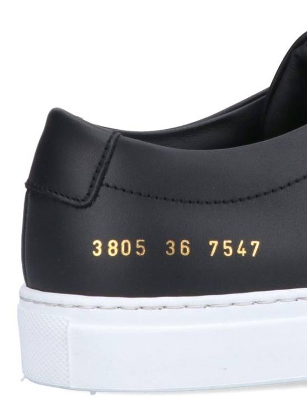 Achilles White Sole Low Top Sneakers Black - COMMON PROJECTS - BALAAN 6