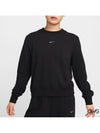 Dri Fit One Crew Neck French Terry Sweatshirt Black - NIKE - BALAAN 2