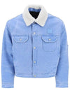 Padded Denim Jacket Powder Blue - ACNE STUDIOS - BALAAN 2