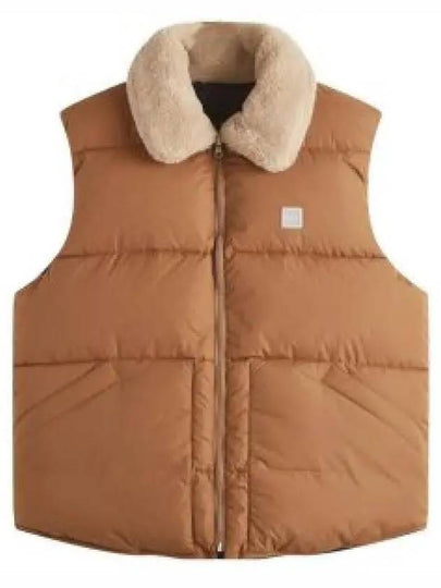 Teddy Puffer Vest Jacket Dark Beige - A.P.C. - BALAAN 2