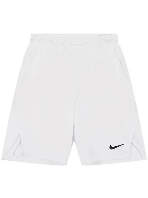 Court Dri-Fit Victory 9 Inch Tennis Shorts White - NIKE - BALAAN 1