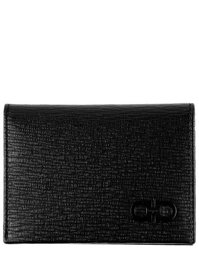 Men's Gancini Card Wallet Black - SALVATORE FERRAGAMO - BALAAN 2