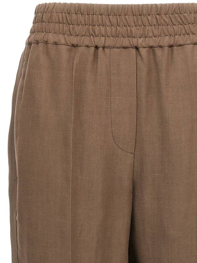 Brunello Cucinelli Linen Trousers - BRUNELLO CUCINELLI - BALAAN 4