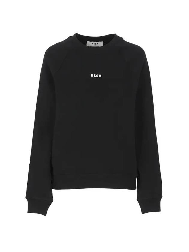 Logo Sweatshirt Black - MSGM - BALAAN 1