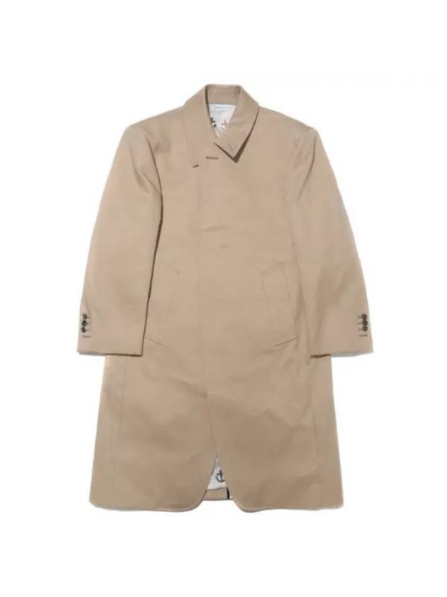 RWB Stripe Single Coat Beige - THOM BROWNE - BALAAN 1