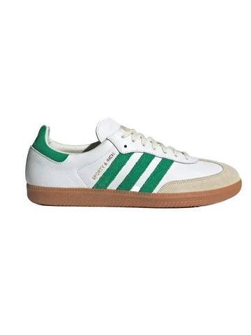 Sporty & Rich Samba OG Low-Top Sneakers White Green - ADIDAS - BALAAN 1