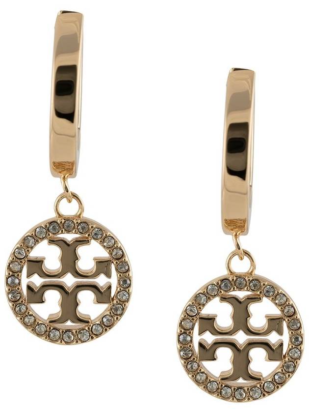 Miller Pave Hoop Earrings Gold - TORY BURCH - BALAAN 2