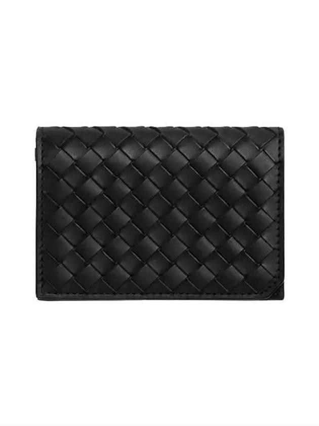 Bottega Veneta Intrecciato Piccolo Business Card Case Black 805825V4LQ18803 - BOTTEGA VENETA - BALAAN 2