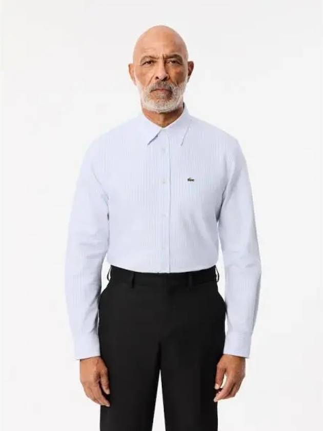 Men s Oxford Striped Shirt CH7552 54N E7B Domestic Product GQ2N24073051613 - LACOSTE - BALAAN 1