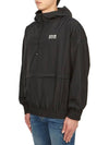 Men's Back Logo Hooded Windbreaker Black - GOLDEN GOOSE - BALAAN 3