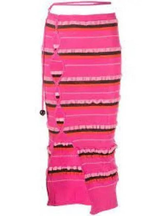 Women's La Jupe Maille Concha H-Line Skirt Pink - JACQUEMUS - BALAAN 2