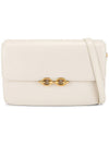 Le Maillon Smooth Leather Satchel Shoulder Bag Blanc Vintage - SAINT LAURENT - BALAAN 1