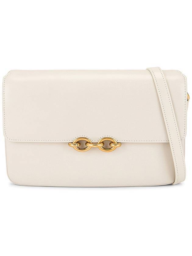 Le Maillon Smooth Leather Satchel Shoulder Bag Blanc Vintage - SAINT LAURENT - BALAAN 1