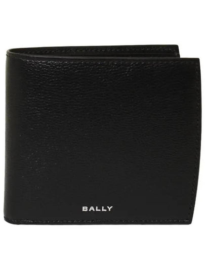 Bifold 8cc Leather Half Wallet Black - BALLY - BALAAN 2