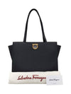 Ferragamo FZ 21 0698 Black Gancini Medium Tote Bag - SALVATORE FERRAGAMO - BALAAN 9