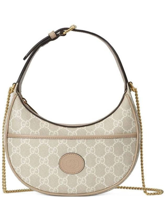 GG Half Moon Shaped Mini Bag Beige - GUCCI - BALAAN 2