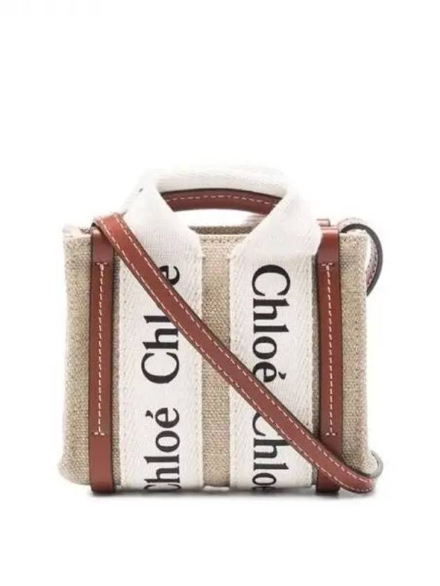 Chloe Woody Logo Tote Bag - CHLOE - BALAAN 1