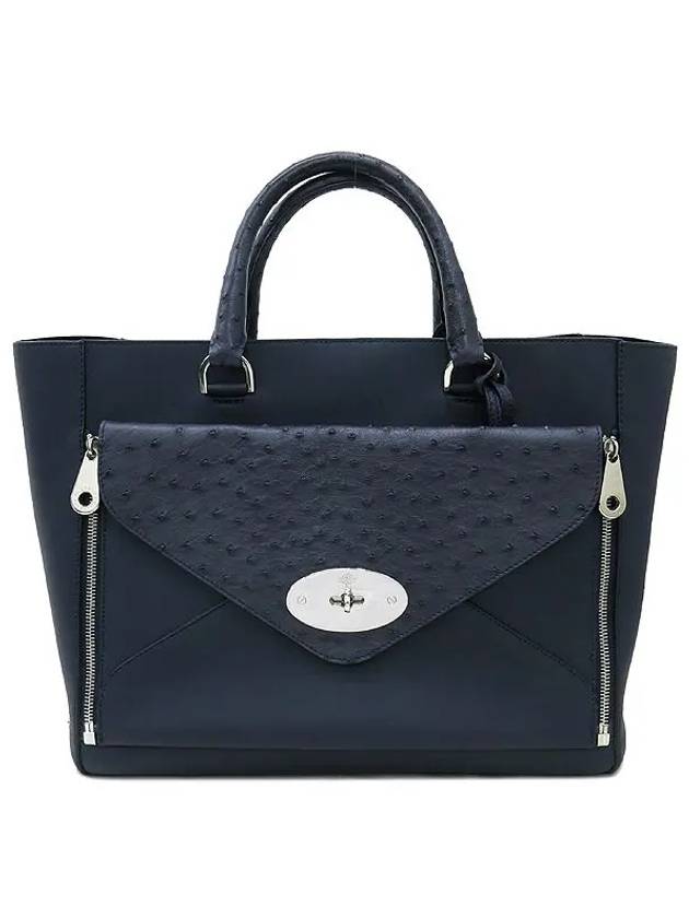 Navy color tote bag - MULBERRY - BALAAN 3