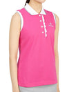 Golf Wear Sleeveless T-Shirt HHW 2A AP53 PINK - HORN GARMENT - BALAAN 3