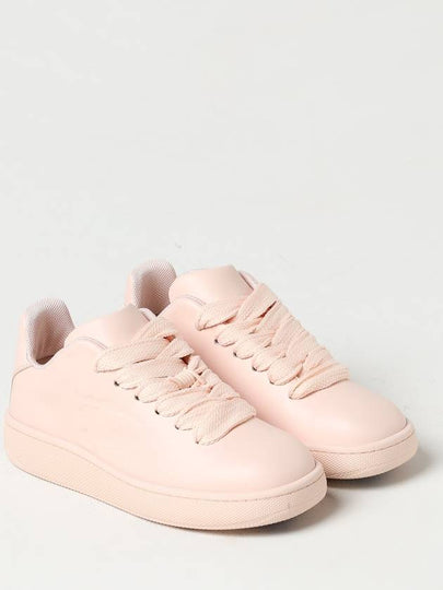 Box Leather Low-Top Sneakers Pink - BURBERRY - BALAAN 2