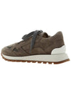 Women's Suede Low Top Sneakers Brown - BRUNELLO CUCINELLI - BALAAN 4