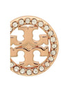 Miller Crystal Stud Earrings Rose Gold - TORY BURCH - BALAAN 4