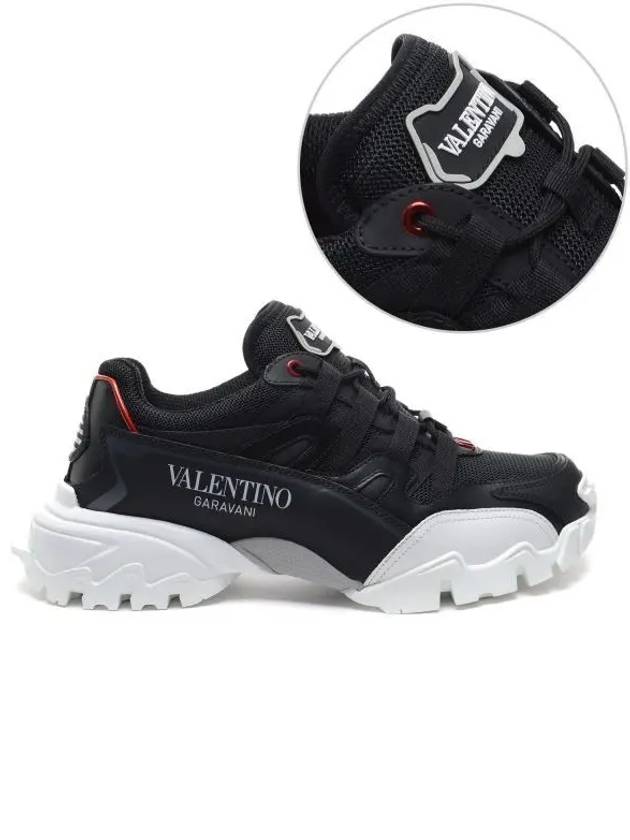 Climbers Low-Top Sneakers Black - VALENTINO - BALAAN 2