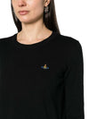 ORB Embroidered Knit Top Black - VIVIENNE WESTWOOD - BALAAN 3