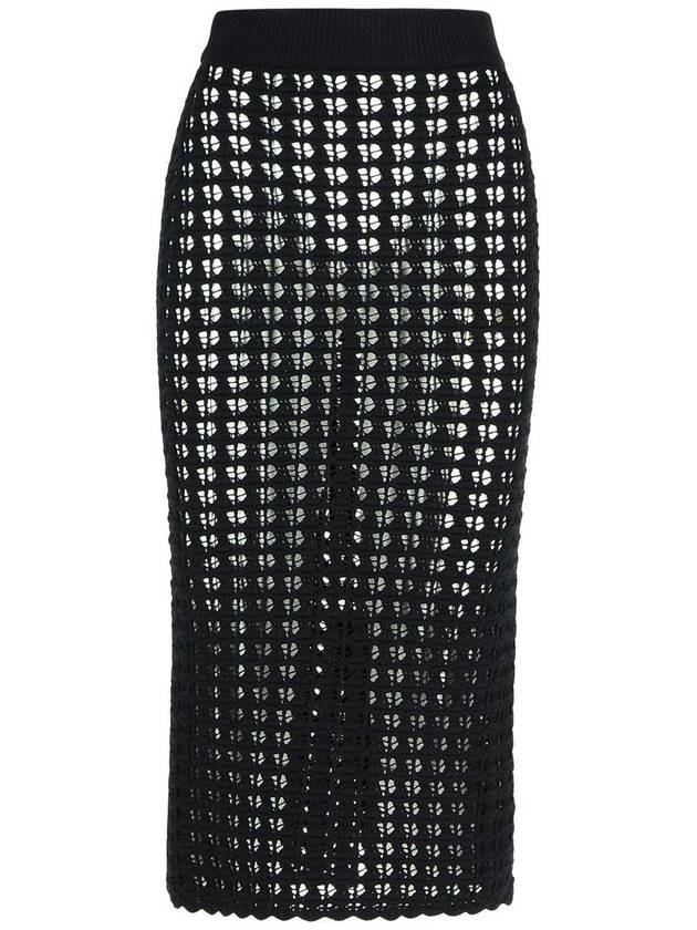 Dolce & Gabbana Black Virgin Wool Skirt - DOLCE&GABBANA - BALAAN 1