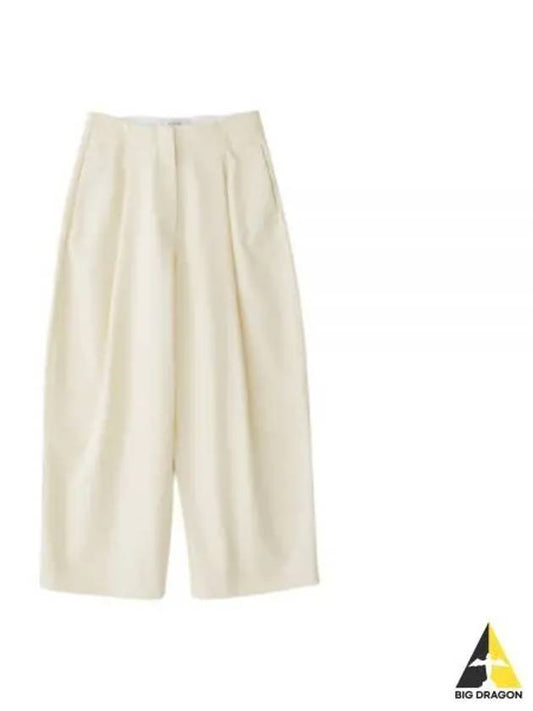 DORDONI SNW PEACHED COTTON TWILL CREAM 145 PANTS - STUDIO NICHOLSON - BALAAN 1