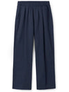 One tuck linen wide pants navy - INDUST - BALAAN 11