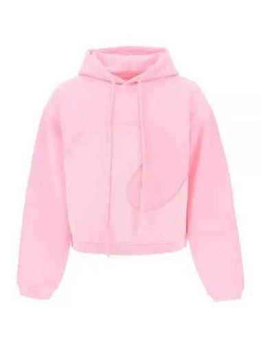 Swirl Fleece Hooded Sweatshirt Pink 06T034 1 - ERL - BALAAN 1