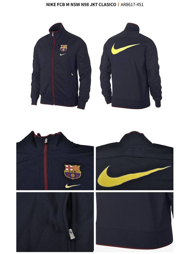 01AR8617451X BarcelonaN98 Classico JacketNavy - NIKE - BALAAN 4