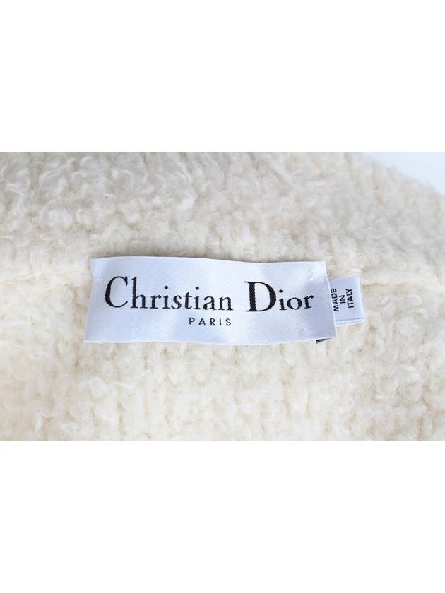 Ecru technical wool fleece knit jacket S - DIOR - BALAAN 9