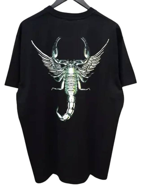 Scorpion Logo Cotton Short Sleeve T-Shirt Black - GIVENCHY - BALAAN 2