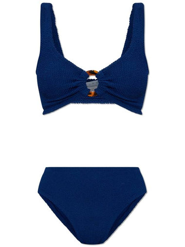 Hunza G Two-piece Swimsuit Nadine, Women's, Navy Blue - HUNZA G - BALAAN 1