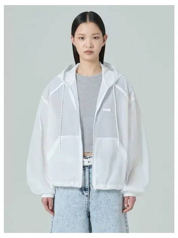 Airy hooded zip up jumper white domestic product GM0024012591552 - JUUN.J - BALAAN 1