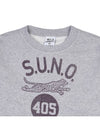 SUNO Cotton Sweatshirt Heather Grey - WILD DONKEY - BALAAN 4