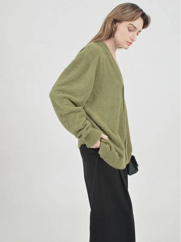 Boocle Angora Cardigan Olive - CHANCE'S NOI - BALAAN 4